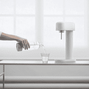 Mysoda Ruby 2 Sparkling Water Maker Soda Machine 1L Bottle White Silver Manual Carbonator