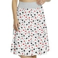 thumbnail image 1 of Women's Poker Pile of Playing Cards Aces A-line Printed Skirt Casual Wear, XL, Red Black White, by Ambesonne, 1 of 6
