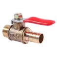 thumbnail image 4 of 10mm x 1/4" PT Male Thread Full Port Lever Handle Hose Barb Brass Ball Valve, 4 of 5