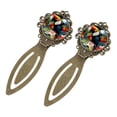 thumbnail image 2 of Toucan Copper-Colored Lace Bookmarks: Stainless Steel Book Markers Set for Readers and Book Lovers, 2 of 5