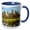 Blue/White, variant on 3drose, the Famous Angkor Wat, Angkor, Cambodia, 15oz Mug