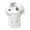 White, variant on Mens Polo Short Sleeve Air force Print Half Zip Neck Collar Breathable Tnak Top for Men,White,2XL