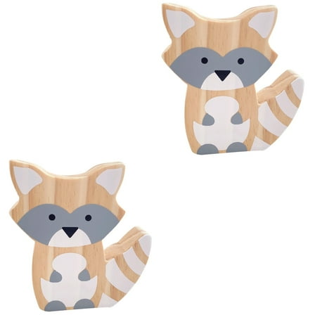 Set of 2 Apartment Decor Bookends Fox Ornament Delicate Desktop