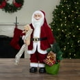 thumbnail image 2 of Northlight 2' Standing Santa Christmas Figure with Presents and a Naughty or Nice List, 2 of 5