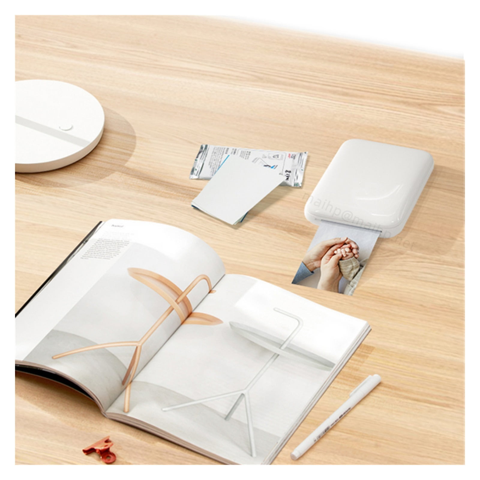 MIni Photo Printer Picture AR Machine printer Mobile Phone Inkless BT Portable Color Smartphonephoto DIY ,Quick-Drying Ink