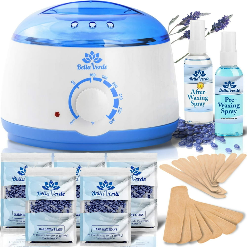 New Waxing Kit Home Wax Warmer Post and Pre Wax Treatment Spray 5