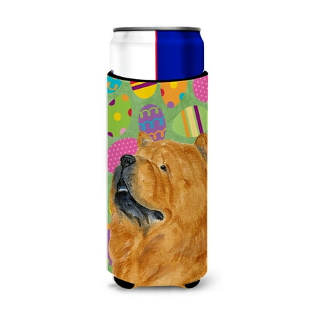 

Carolines Treasures SS4847MUK Chow Chow Easter Eggtravaganza Ultra Hugger for slim cans Slim Can multicolor