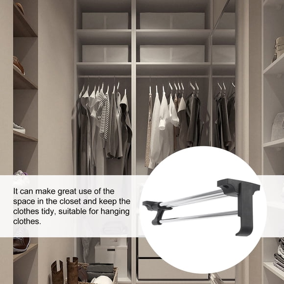 OUNONA Closet Rod for Clothes Iron Load-bearing Expandable Design 1Pcs