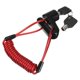 thumbnail image 1 of Naiovety Cable de acero de bloqueo de disco de freno para ruedas de bicicleta de motocicleta Mijia M365 con recordatorio de cuerda Ciclismo negro Naiovety OD009617-01, 1 of 1