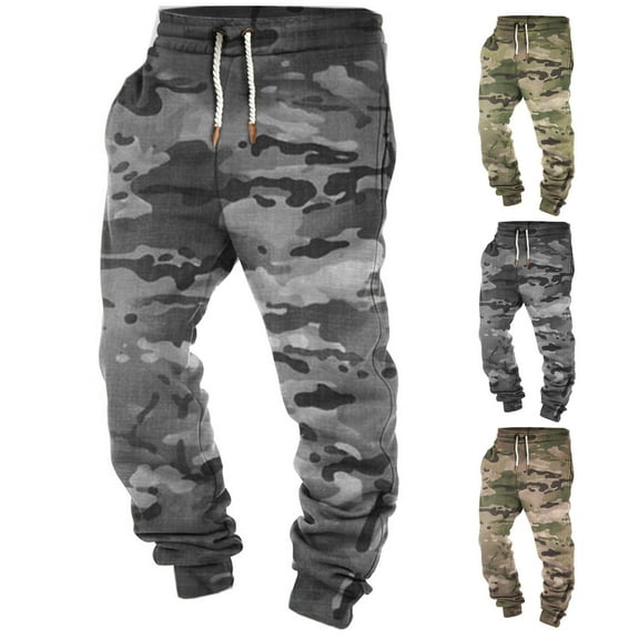 Sakmal Elastic Bottom Men's and Big Men's Jogger Sweatpants Drawstring Pants Lihtweight Gray Spring Mens Sweatpants L