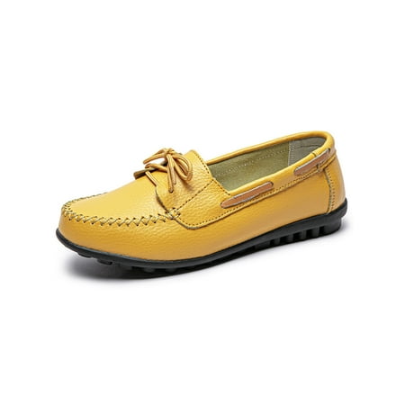 

Ritualay Women Lightweight Slip On Moccasins Comfort Breathable Flat Loafers Work Nonslip Round Toe Boat Shoes
