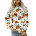 thumbnail image 2 of UTSJKR Mardi Gras Sweatshirt Women Fat Tuesday Shirts Mardi Gras Carnival Shirt Celebration Pullover Top Multicolor L, 2 of 6
