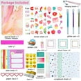 thumbnail image 2 of LQQBOX DIY Journal Kit, Journal Set for Teenage Girls and Scrapbook & Diary Supplies Set, Journaling Art Crafts Kit Teen Girl Birthday Gifts Ideas for 8-14 Years and Up - Pink, 2 of 7