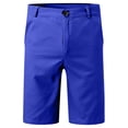 thumbnail image 5 of DDAPJ pyju Clearance Today! Men's Stretch Golf Shorts Dress Work Shorts Elastic Waist Lightweight Flat Front Casual Chino Shorts Blue XXXL, 5 of 6