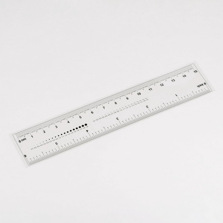 Flexible Ruler 6 Inch 1mm Scale PET Plastic Film Straight Ruler 