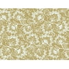 Pack Of 1, 24" X 85' Lace Borders Floral & Kraft Gift Wrap For Feminine, Birthday, Mother's Day / Any Occasion