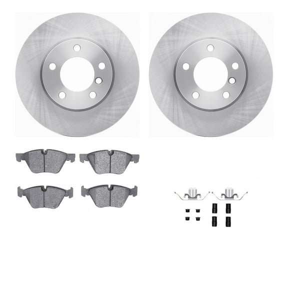 Dynamic Friction Company Front Brake Rotors with 5000 Advanced Brake Pads includes Hardware 6512-31404