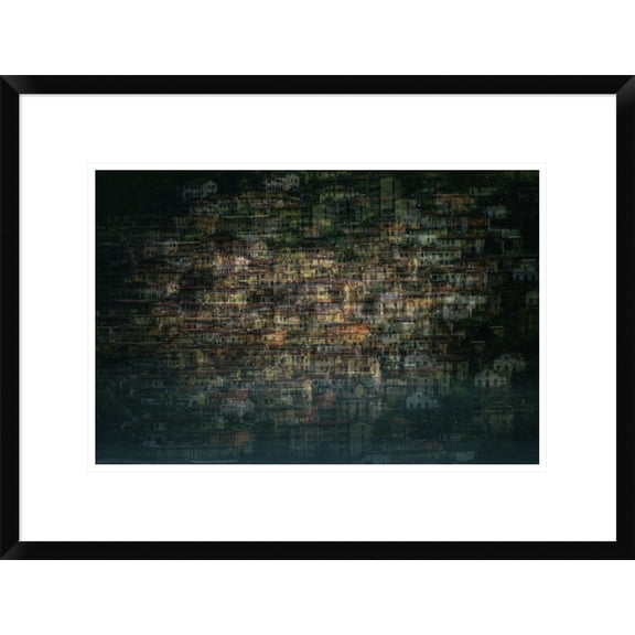 Global Gallery Roberto Marini 'Multi House' Framed Wall Art