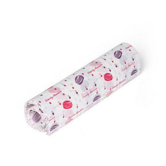 TOP! 50Pcs Disposable Oilproof Wax Paper for Bread Food Packaging Wrappers Burger Baking Pad Paper,B