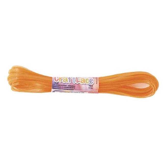 CraftLace Hank Fluorescent Orange - 10 yds - Pack of 24