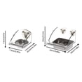 Chew-Proof Stainless Steel & Acrylic Bird Feeder Bowl, Splash Guard ...