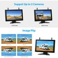 thumbnail image 6 of ZEROXCLUB 10 Inch Magnetic Solar Wireless Backup Camera 1080P HD Waterproof DVR Dual RV Backup Cameras, 6 of 7