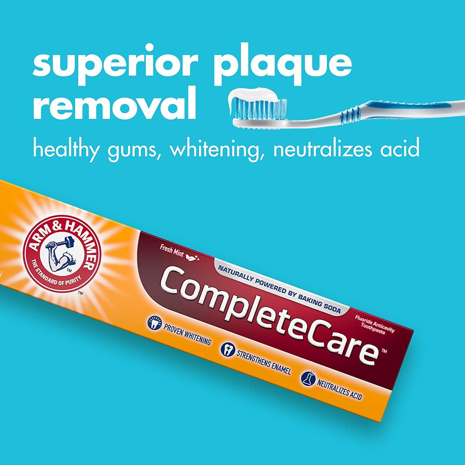 Buy ARM & HAMMER Complete Care Fluoride Anticavity Toothpaste, Fresh