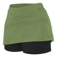 thumbnail image 6 of GigrtiJin 2-13 Years Toddler Girls Skort Solid Color High Waist Running Skirt Casual Sport Skirt for Children, 6 of 6