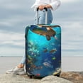 thumbnail image 4 of Uemuo Underwater Fish Turtle Printed Washable Luggage Cover - Fashion Suitcase Protector Fits 18-32 Inch Luggage -Large, 4 of 9