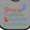 thumbnail image 4 of Inktastic Awesome Like My Godfather Boys Baby Bib, 4 of 4