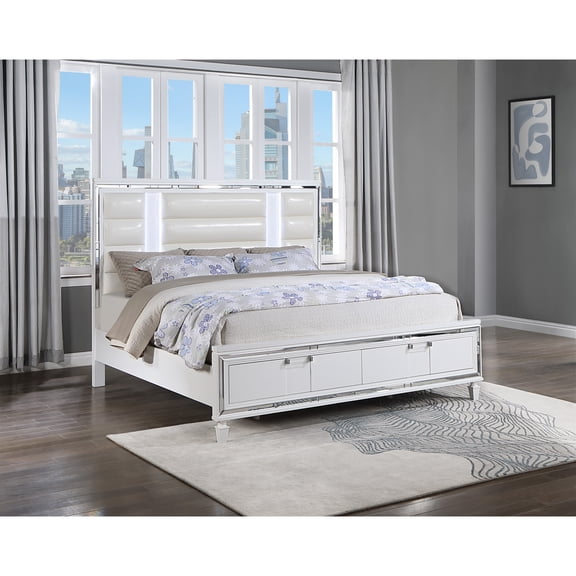 Glory Furniture Genoa G05790A-QB Queen Bed , White