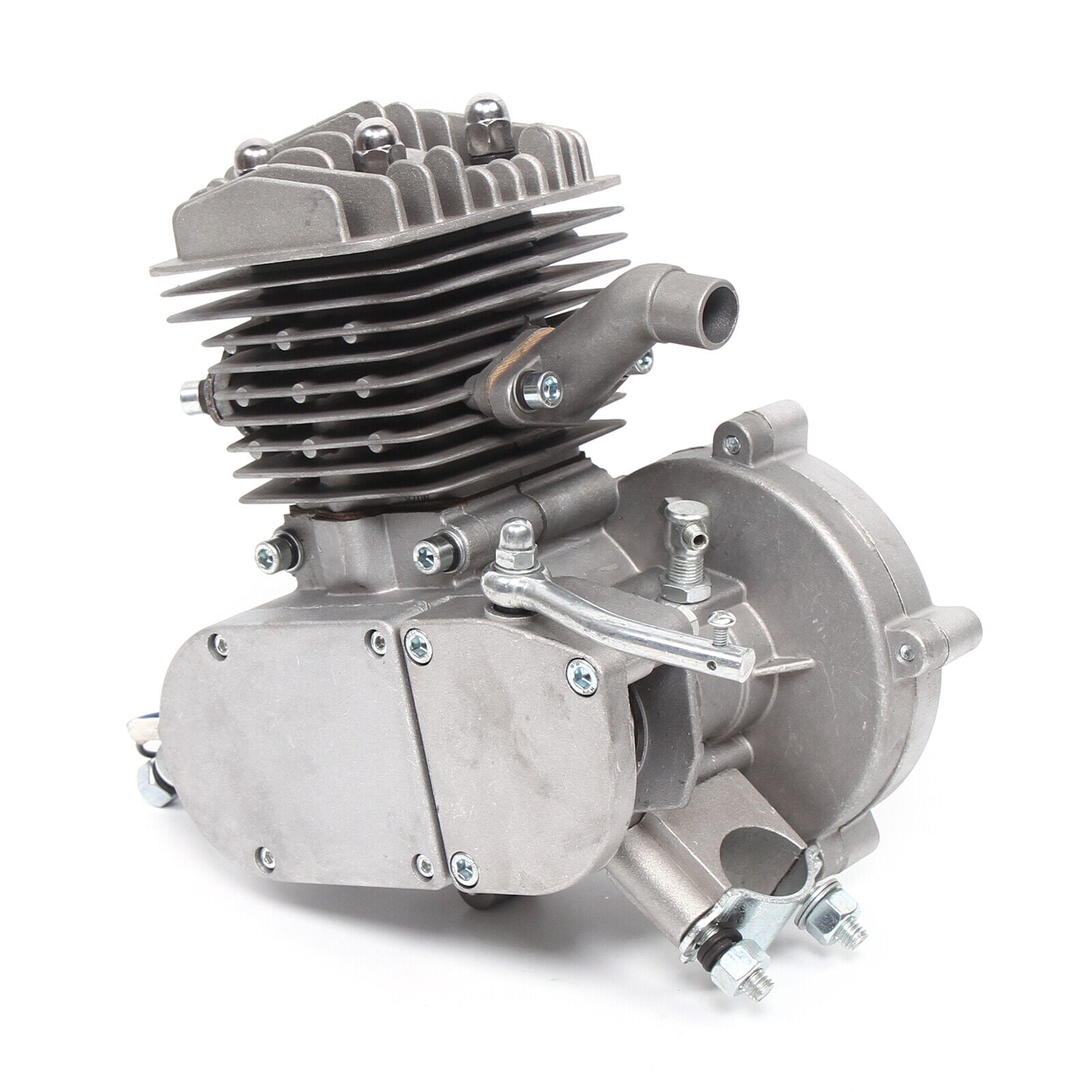 80CC 2-Stroke Engine Kit for Motorized Bicycle, Single-Piece Balanced Crank, 40mm Stroke, High Compression Head, Durable Installation Hardware