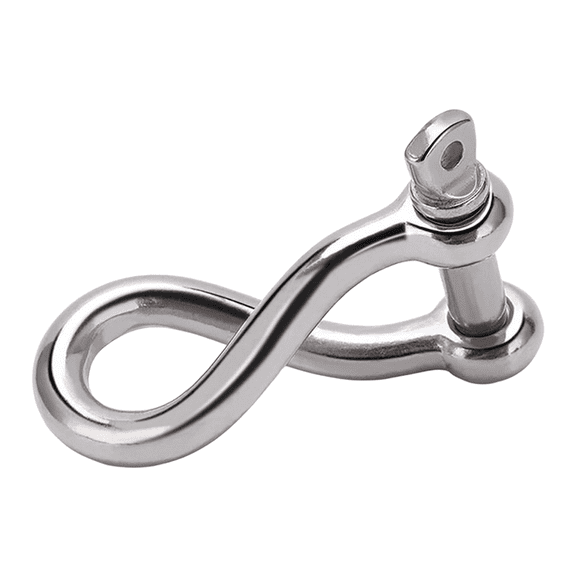 Stainless Steel 316 Anchor Shackle Marine Twisted Clevis Lifting Hook
