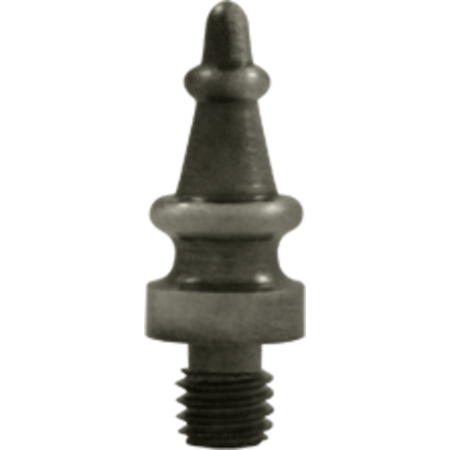 - Decorative Solid Brass Steeple Tip Cabinet Hinge Finials Antique Nickel