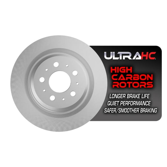 UltraHC Coated High Carbon Brake Rotor, Rear UR020709, Tesla 3 2020-2017