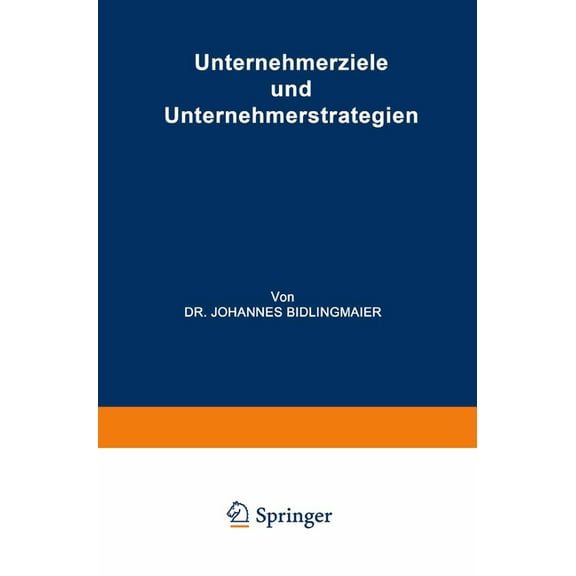 Unternehmerziele und Unternehmerstrategien, (Paperback)