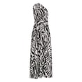 thumbnail image 4 of Robe d'Été Épaules Dénudées Printemps et Été Femmes Robe Sans Manches Imprimée Mode Col Asymétrique Robe Épaules Dénudées pour Femmes Robe d'Été pour Femmes avec Manches, 4 of 6