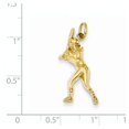 thumbnail image 2 of 14k Female Baseball Batter Charm, 2 of 3
