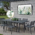 thumbnail image 6 of Outdoor TV Cover 40x25x4.5in, Watercolors Gradient Green Leaves Weatherproof TV Screen Protector with Zipper, Rural Plants Outside Television Cover Fits Up to 40-43", 6 of 9