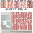 thumbnail image 6 of Better Late Than Ugly Shower Curtain Funny Letter Printed Curtains Waterproof Curtain Set Cute Bathtub Decor Bathroom Accessories with 12 Rustproof Metal Hooks (Pink,W 72" x H 72"), 6 of 6