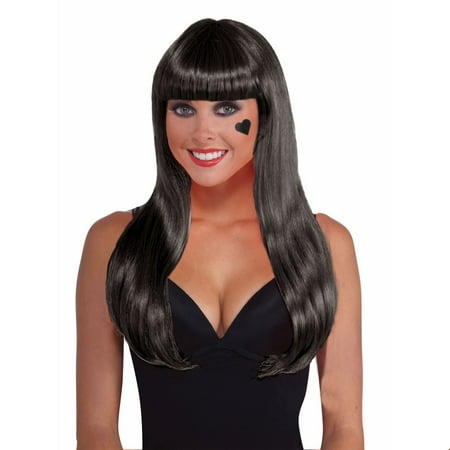 Black Long Wig Halloween Costume Accessory