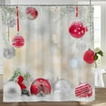 thumbnail image 3 of Winter Christmas Shower Curtain Set Happy New Year Bathroom Curtain Durable Waterproof Fabric Bathtub Sets Home Decor 72"x72", 3 of 7