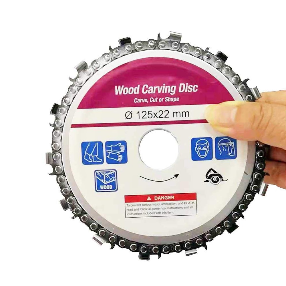 Grinder Disc And Chain Wood Carving Disc For Use With 4 Or 4 1 2 Angle Grinders