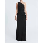 Women's Halston Heritage Evening Size 2 Straight Gown Black