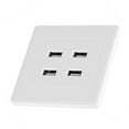 thumbnail image 1 of 4 USB Ports DC 5V Coltage&Over- Protection USB Wall Mounted Socket, USB Outlet, Exquisite For, 1 of 8