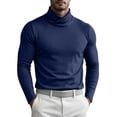 thumbnail image 2 of jjayotai Mens Turtleneck Shirts Slim Fit Shirt Tops Lightweight Pullover Thermal Sweater Casual Long Sleeve Shirt, 2 of 6