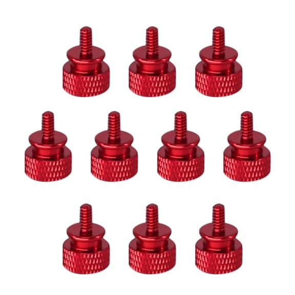 LITINKIMI Aluminum Alloy Thumb Screw Red for Grip Thumb Screw 10Pcs