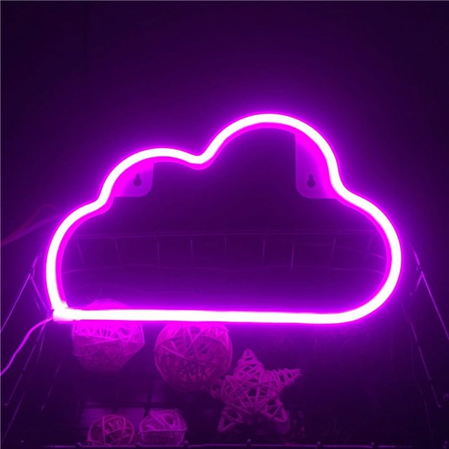 Letrero de neón – Letreros LED con pilas USB luces de neón para dormitorio – Letreros de neón para decoración de pared, cumpleaños, boda, fiesta, Halloween, Navidad, decoración de habitación