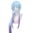 thumbnail image 1 of Peluca para cosplay anime, 120 cm de largo, pelo azul degradado a morado, 1 of 2