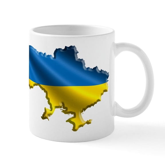 CafePress - Ukraine Pride Love Ukrainian Flag Mugs - 11 oz Ceramic Mug - Novelty Coffee Tea Cup